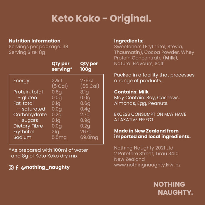 Keto Koko Hot Chocolate Mix 300g