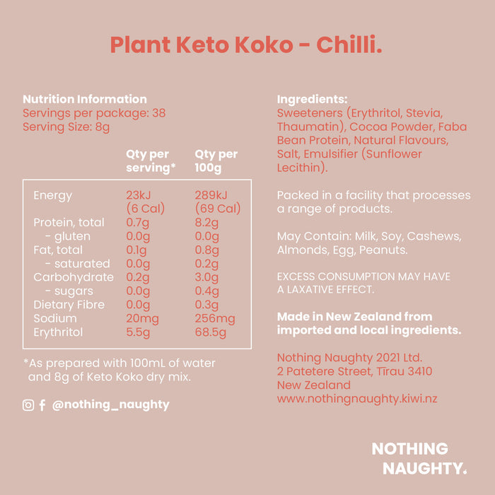 Plant-Based Keto Koko Hot Chocolate Mix 300g