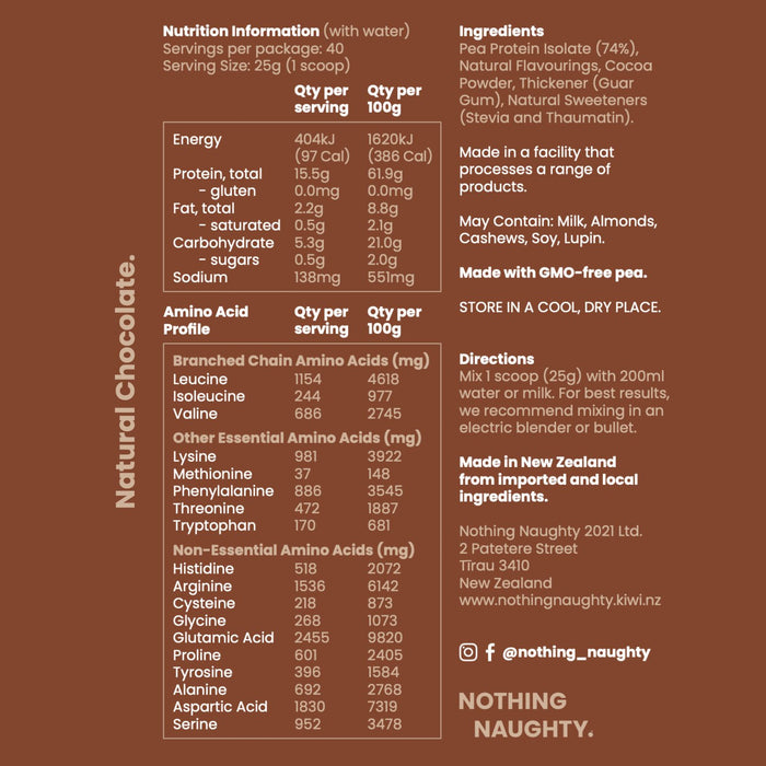 Premium Pea Protein - 1kg Jar