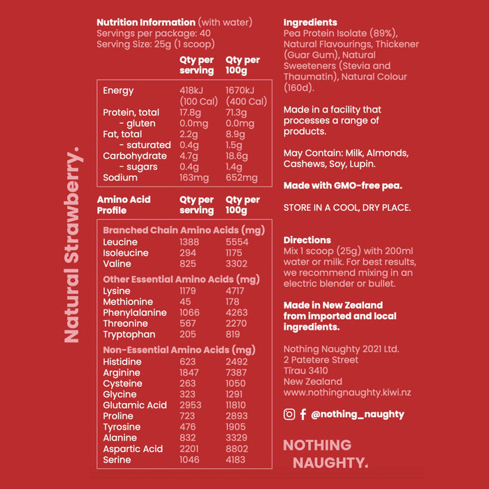 Premium Pea Protein - 1kg Jar