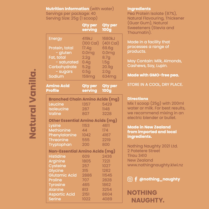 Premium Pea Protein - 1kg Jar