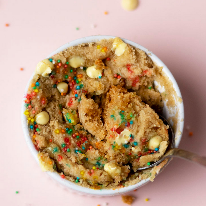 Microwave Protein Mug Cakes - Birthday Cake Flavour