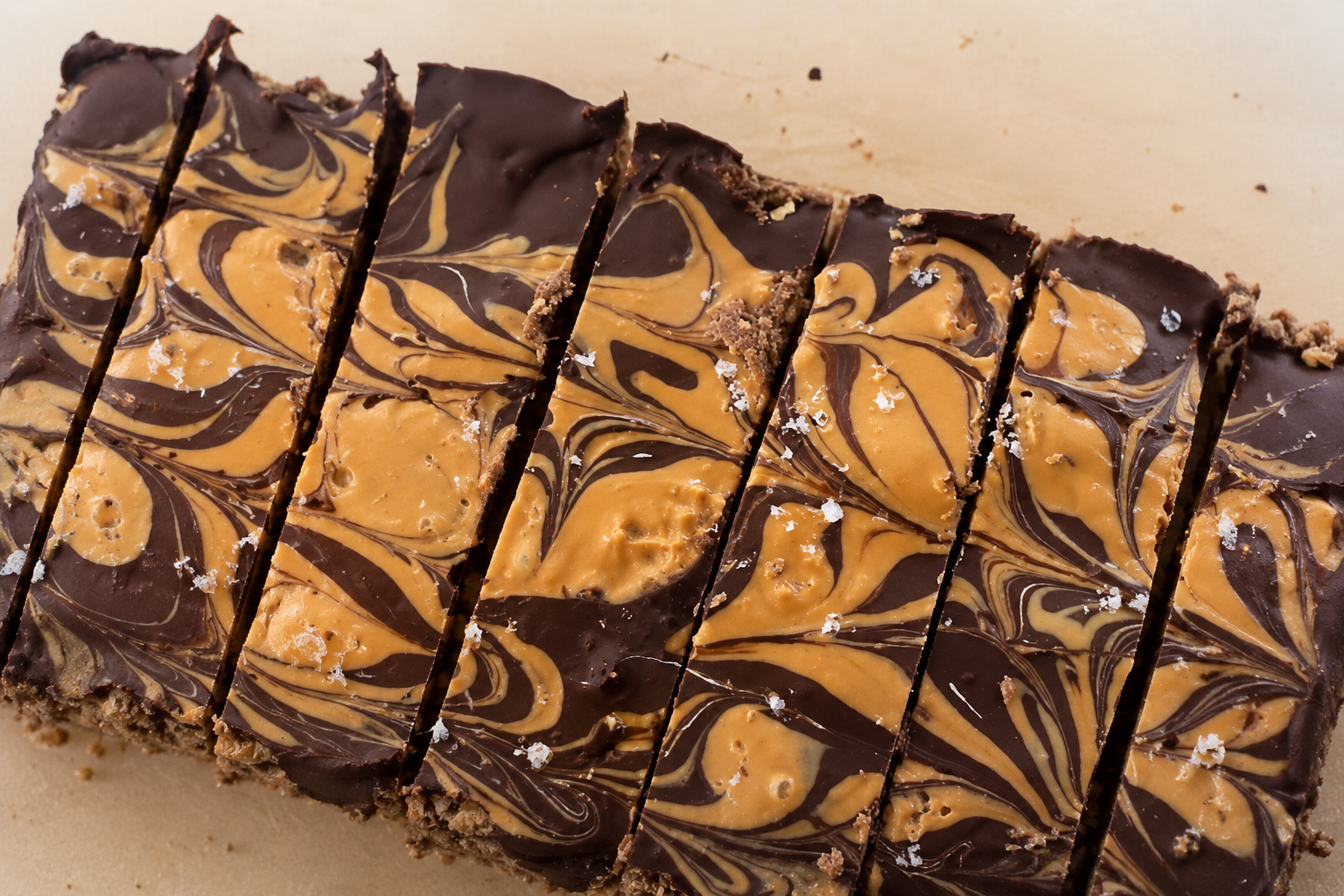 Chocolate PB Brownie Protein Slice