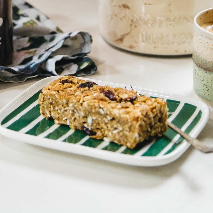 Gluten-Free, No-Bake Protein & Fibre Muesli Slice