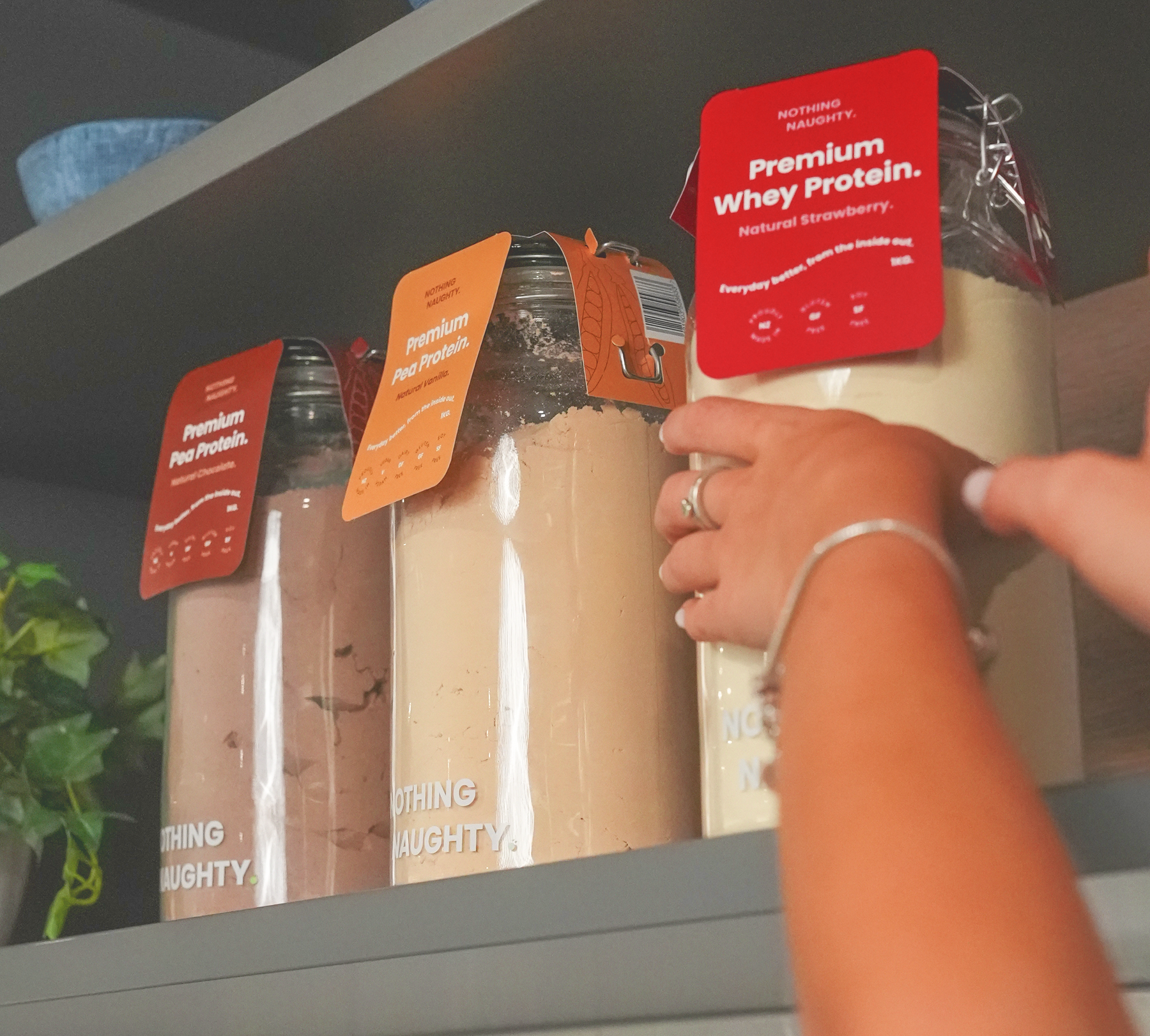 What's in a Nothing Naughty protein powder?