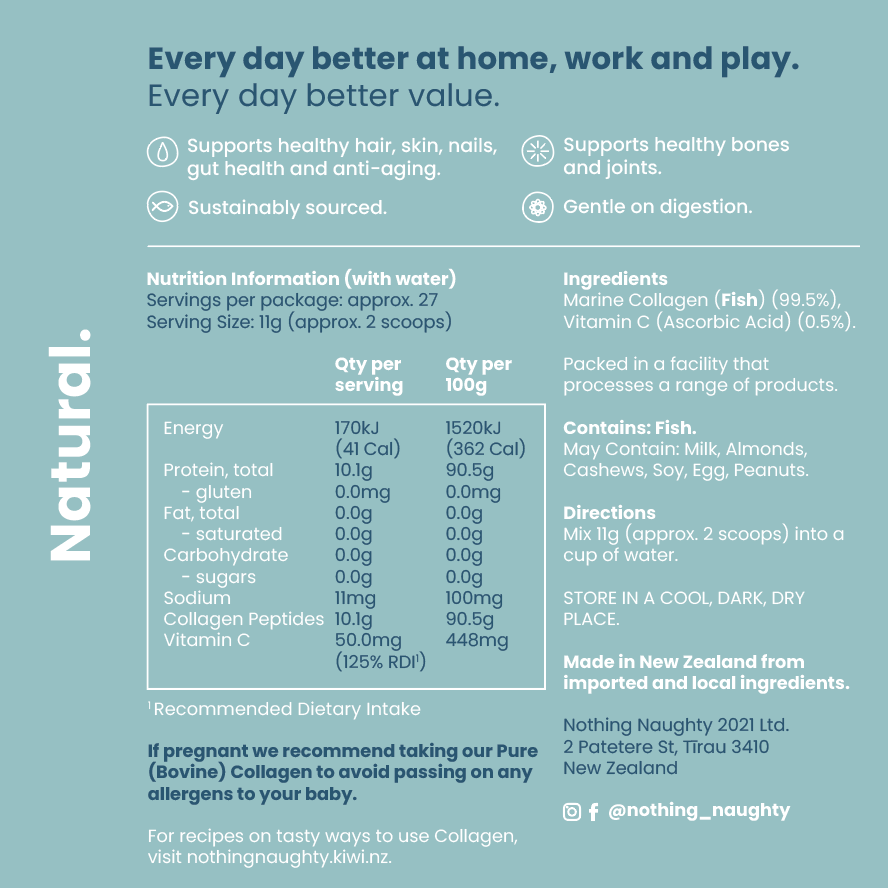 Nutrition – Natural Unflavoured + Vit C