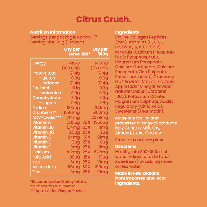 Premium Collagen Protein Water - 500g Jar