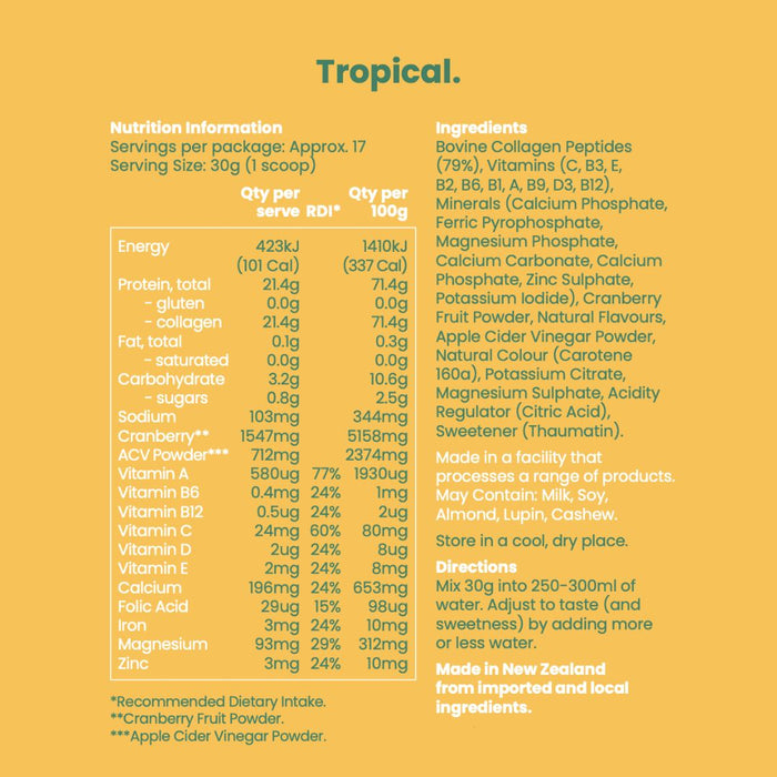 Premium Collagen Protein Water - 500g Jar