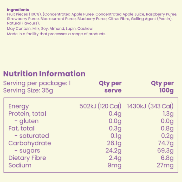 Fruit Bars - Box of 12