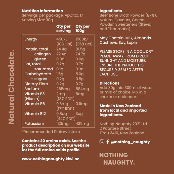 Bone Broth Protein Powder - 500g Jar