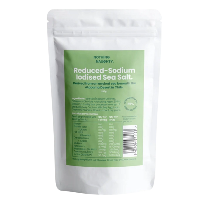Reduced-Sodium Iodised Sea Salt 200g