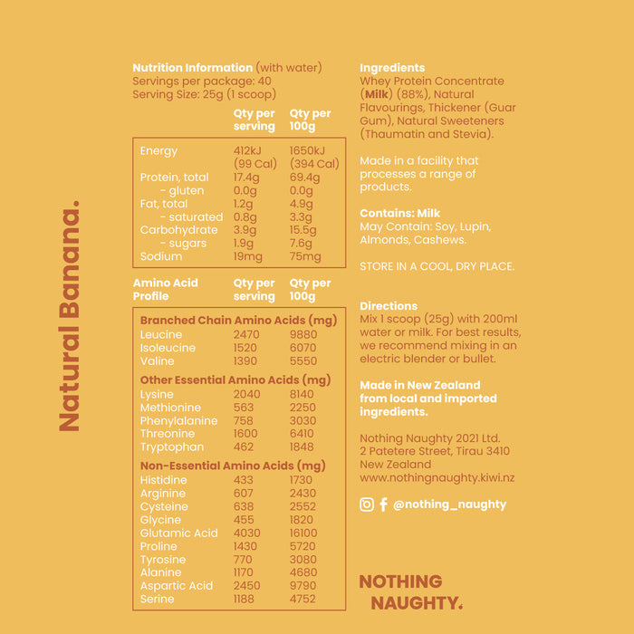 Premium NZ Whey Protein - 1kg Jar