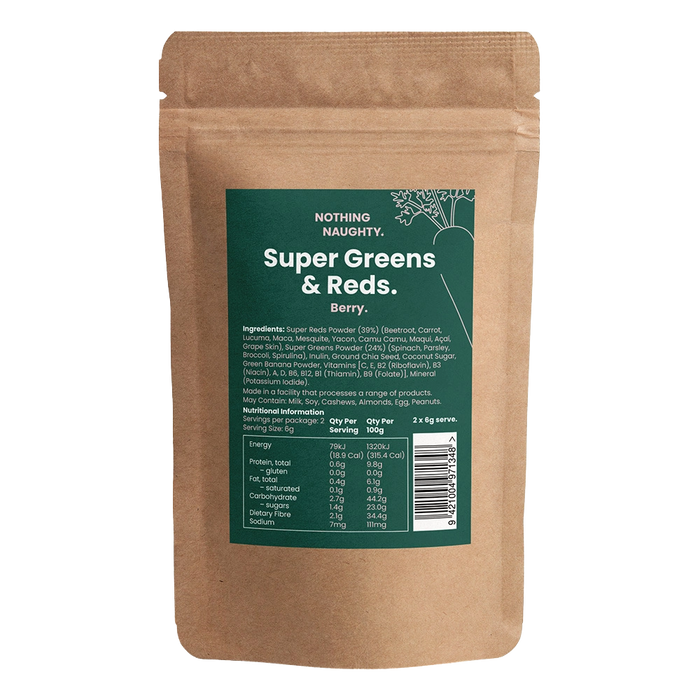 Premium Super Greens & Reds Sample Sachet - 2 x 6g Servings