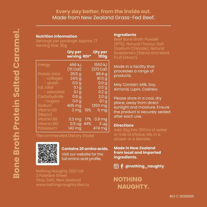 Bone Broth Protein Powder - 500g Jar
