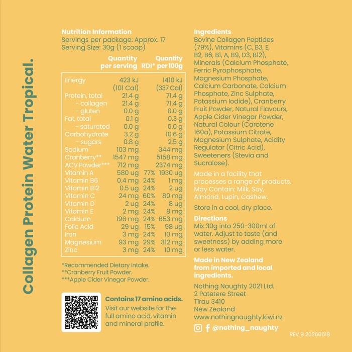 Premium Collagen Protein Water - 500g Jar