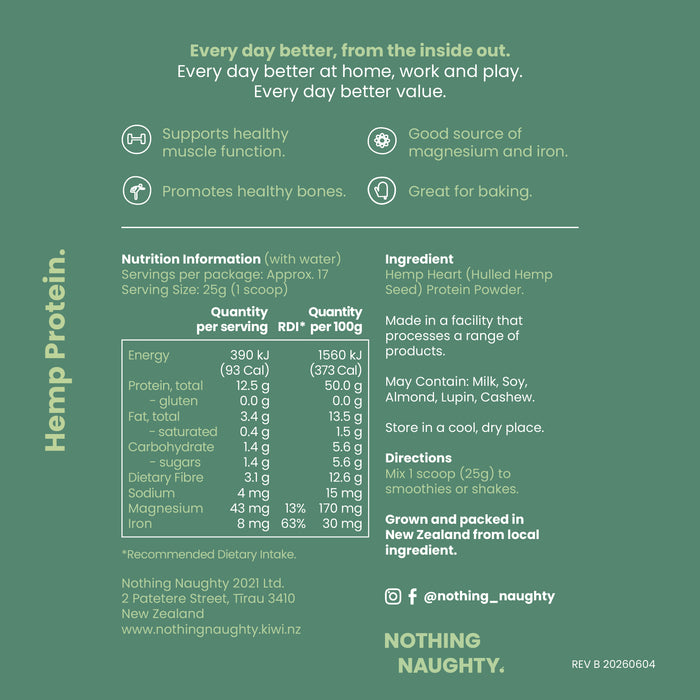 Hemp Protein Refill 1kg NATURAL