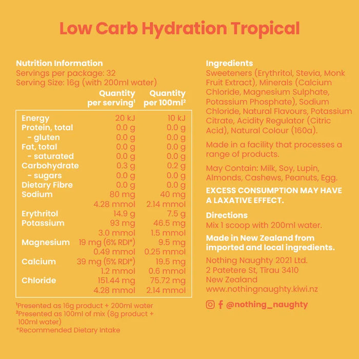 Low Carb Hydration Powder 515g