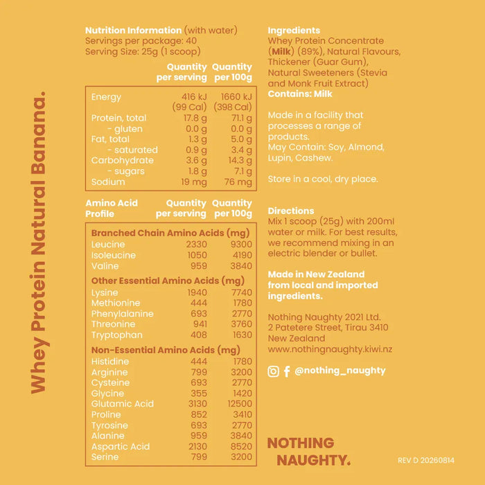 Premium NZ Whey Protein - 1kg Jar