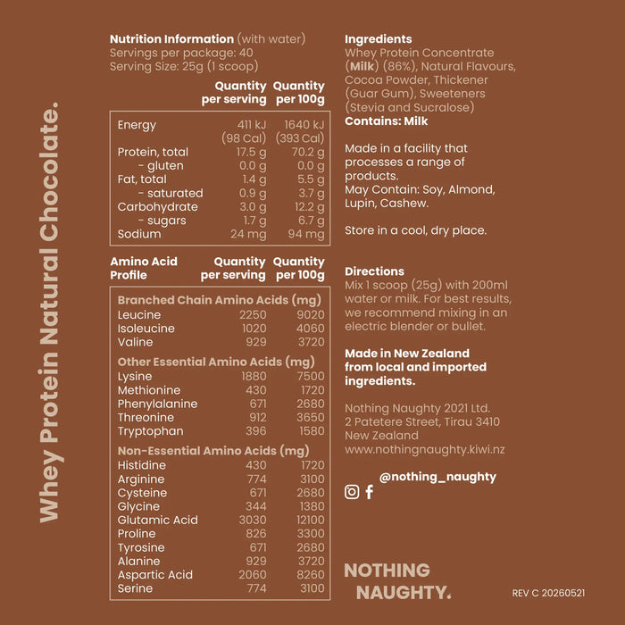 Premium NZ Whey Protein - 1kg Jar