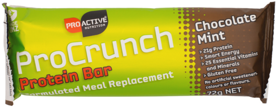 ProCrunch Formulated Meal Replacement Protein Bars - Box of 12