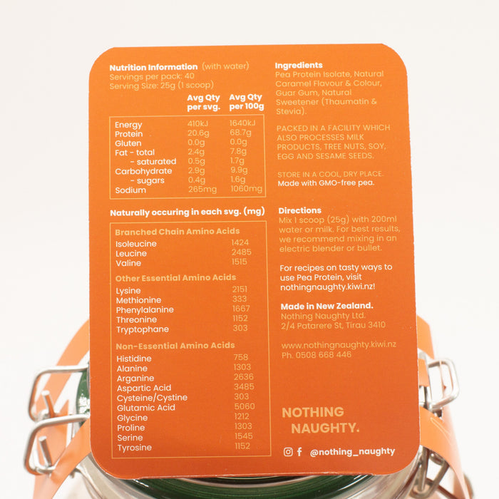 Premium Pea Protein - 1kg Jar