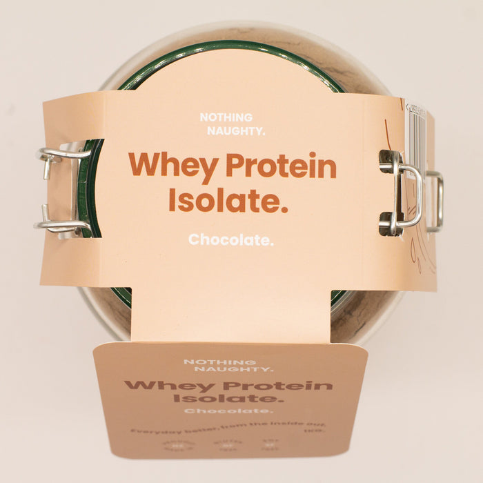 NZ Whey Protein Isolate 1kg Jar - Vanilla & Chocolate | Nothing Naughty